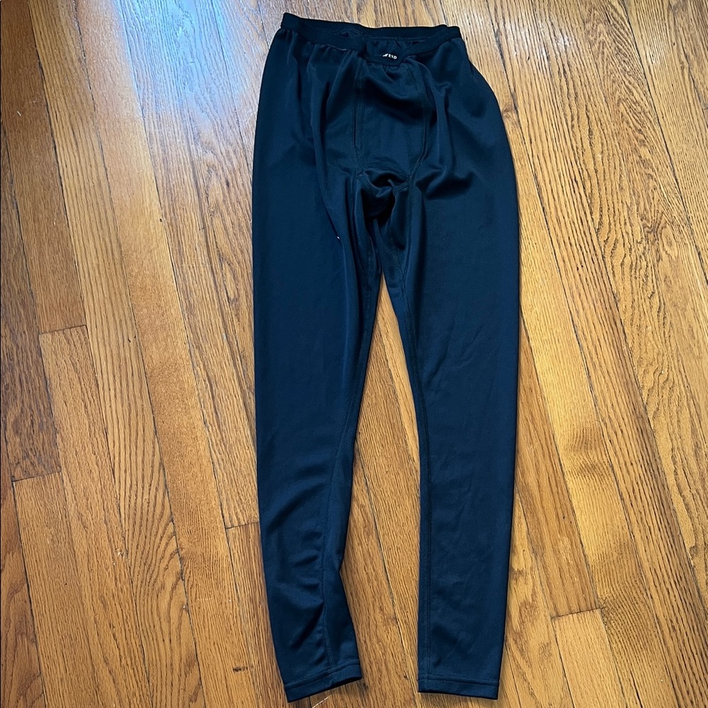 Kids lands end thermal layer black leggings small/8